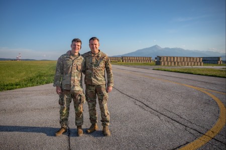 Michigan National Guard father and son reunited in Kosovo