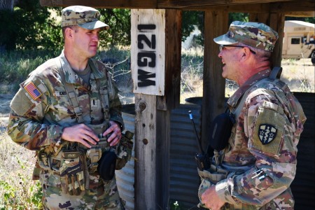 Army Reserve father and son reconnect at Mojave Falcon 25